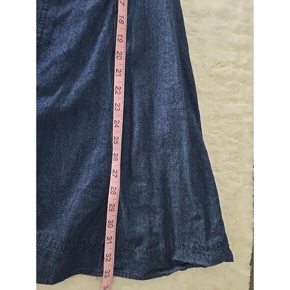Free People Karmen Denim Above the Knee Casual Mini A Line Blue Dress M Cotton - Picture 7 of 11
